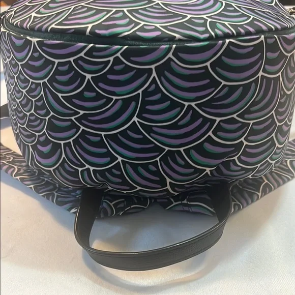 Kate Spade Purple and Black Backpack with Scallop Design - Picture 7 of 11